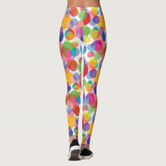 Colorful Circle Patroon Leggings (Achterkant)