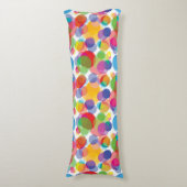 Colorful Circle Patroon Lichaamskussen (Voorkant Verticaal)