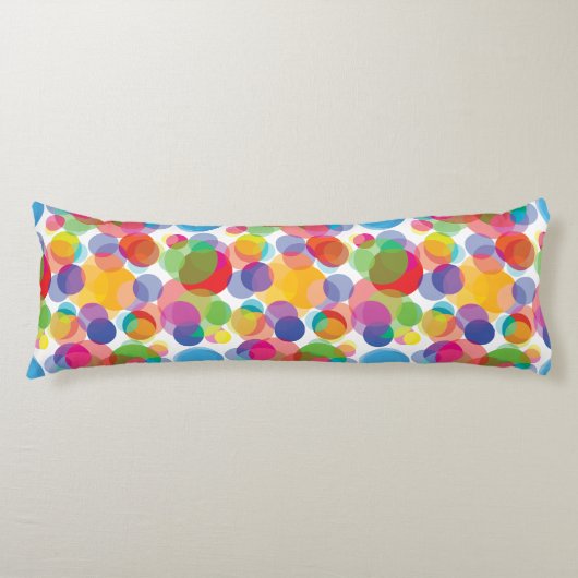Colorful Circle Patroon Lichaamskussen (Voorkant)