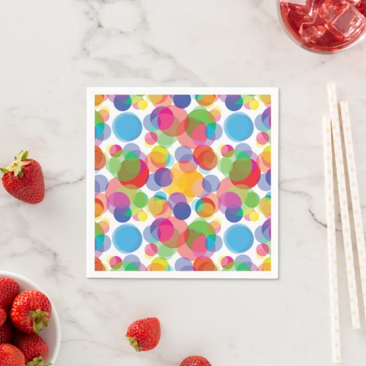 Colorful Circle Patroon Servet (Insitu)