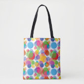 Colorful Circle Patroon Tote Bag (Voorkant)