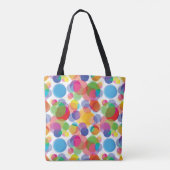 Colorful Circle Patroon Tote Bag (Achterkant)