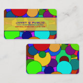 Colorful Circle Patroon Visitekaartje (Voorkant / Achterkant)