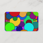 Colorful Circle Patroon Visitekaartje (Achterkant)