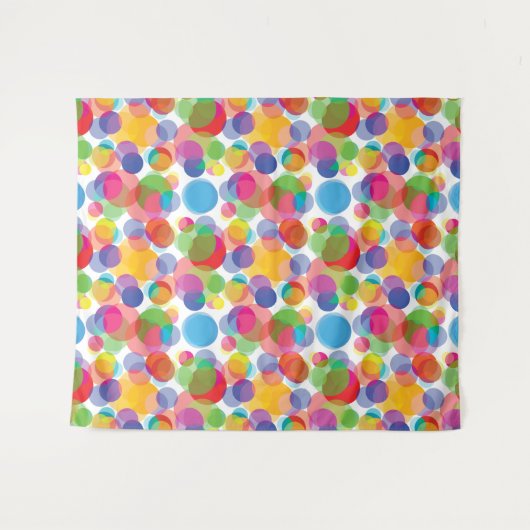 Colorful Circle Patroon Wandkleed (Voorkant (horizontaal))