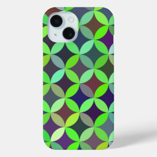Colorful Circle Star Quilt Pattern iPhone 15 Case