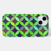 Colorful Circle Star Quilt Pattern Case-Mate iPhone Case (Achterkant (horizontaal))