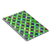Colorful Circle Star Quilt Pattern Notitieboek (Rechterzijde)