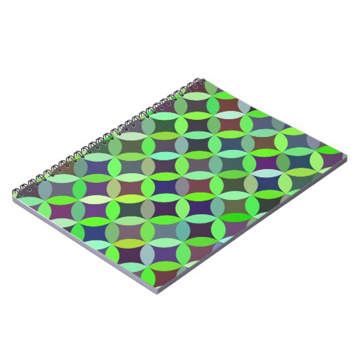 Colorful Circle Star Quilt Pattern Notitieboek (Linkerzijde)