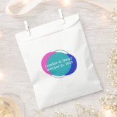 Colorful Circles Modern Wedding Favor Bag Bedankzakje (Geknipt)