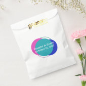 Colorful Circles Modern Wedding Favor Bag Bedankzakje (Gezegeld)