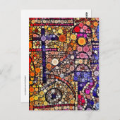 Colorful Circles Mosaic Southwestern Cross Design Briefkaart (Voorkant / Achterkant)