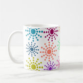 Colorful Circles Patroon Koffiemok (Links)