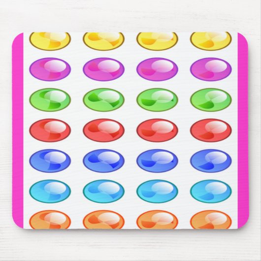 COLORFUL CIRCLES PATTERN MUISMAT (Voorkant)