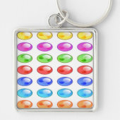 COLORFUL CIRCLES PATTERN SLEUTELHANGER (Voorkant)