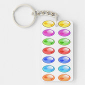 COLORFUL CIRCLES PATTERN SLEUTELHANGER (Voorkant)