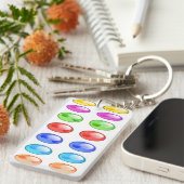 COLORFUL CIRCLES PATTERN SLEUTELHANGER (Voorkant Rechts)