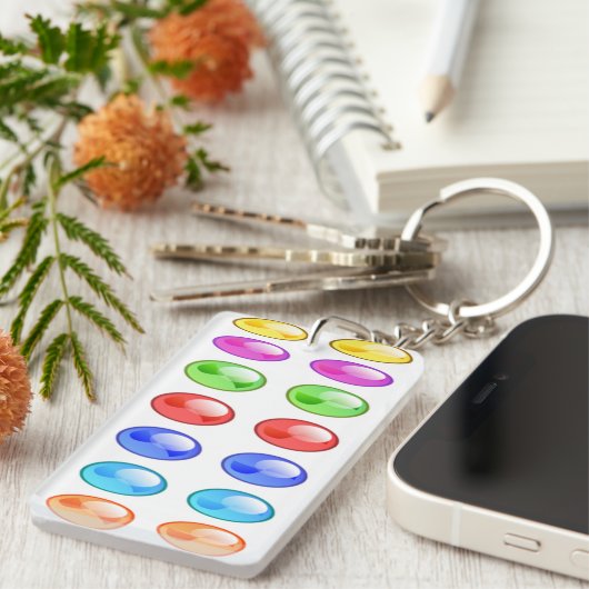 COLORFUL CIRCLES PATTERN SLEUTELHANGER (Voorkant Rechts)
