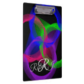 Colorful Circular Blend Geometric Clipboard Klembord (Rechts)