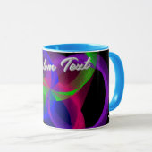 Colorful Circular Blend Geometric Coffee Mug Mok (Voorkant rechts)