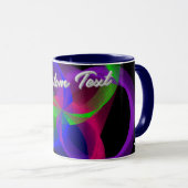 Colorful Circular Blend Geometric Coffee Mug Mok (Voorkant rechts)