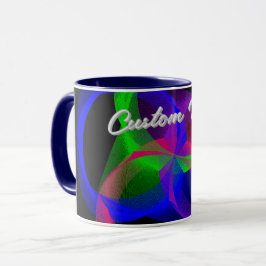 Colorful Circular Blend Geometric Coffee Mug Mok