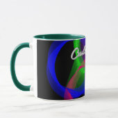 Colorful Circular Blend Geometric Coffee Mug Mok (Links)