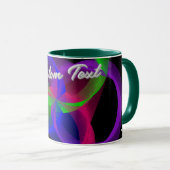 Colorful Circular Blend Geometric Coffee Mug Mok (Voorkant rechts)