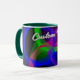 Colorful Circular Blend Geometric Coffee Mug Mok