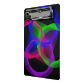 Colorful Circular Blend Geometric Mini Clipboard Mini Klembord (Angled2)