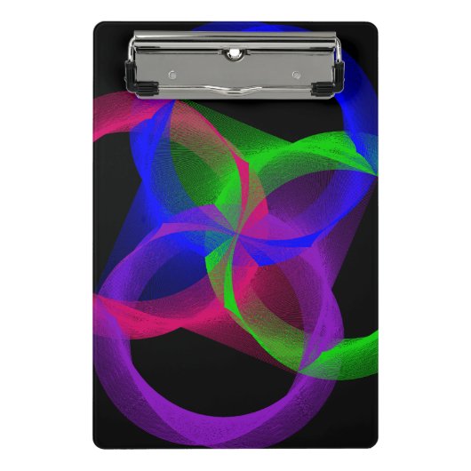 Colorful Circular Blend Geometric Mini Clipboard Mini Klembord (Voorkant)