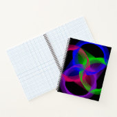 Colorful Circular Blend Geometric Spiral Notebook Notitieboek (Binnen)
