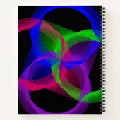 Colorful Circular Blend Geometric Spiral Notebook Notitieboek (Achterkant)