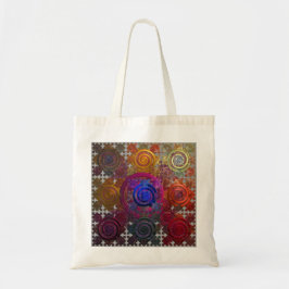 Colorful Circular Hotplaten Budget Canvas tas