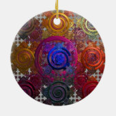 Colorful Circular Hotplaten Keramische decoratie (Achterkant)