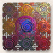 Colorful Circular Hotplaten Plastic Onderzetters (Voorkant)