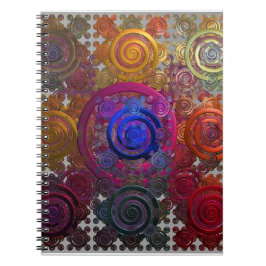 Colorful Circular Hotplaten Spiral Notitieboek