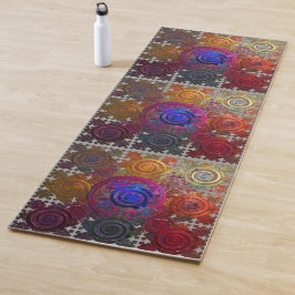 Colorful Circular Hotplaten Yoga Mat