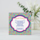 Colorful Circus Snacks en Show Ponies Birthday Kaart (Staand voorkant)