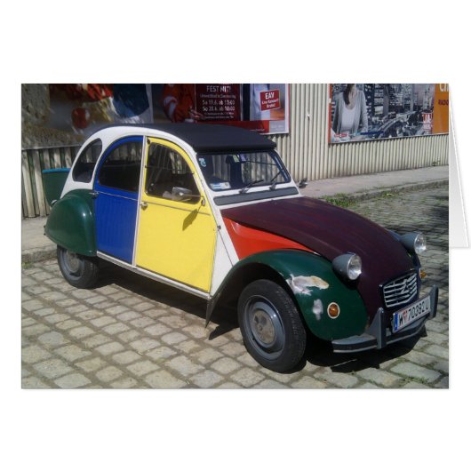 Colorful Citroen 2 CV (Voorkant Horizontaal)