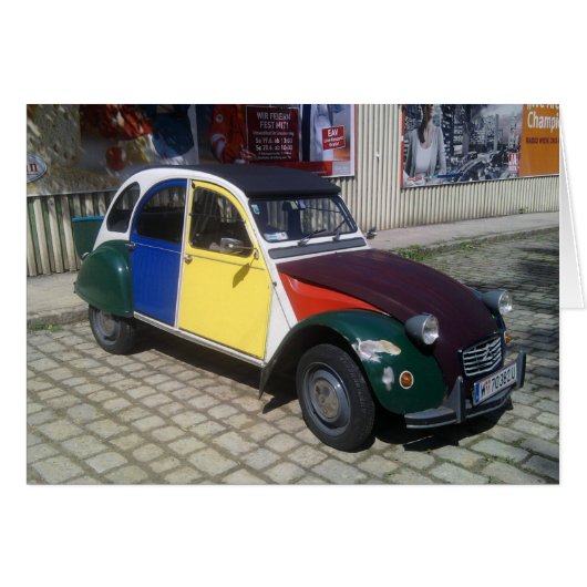 Colorful Citroen 2 CV (Voorkant Horizontaal)