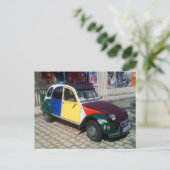 Colorful Citroen 2 CV Briefkaart (Staand voorkant)
