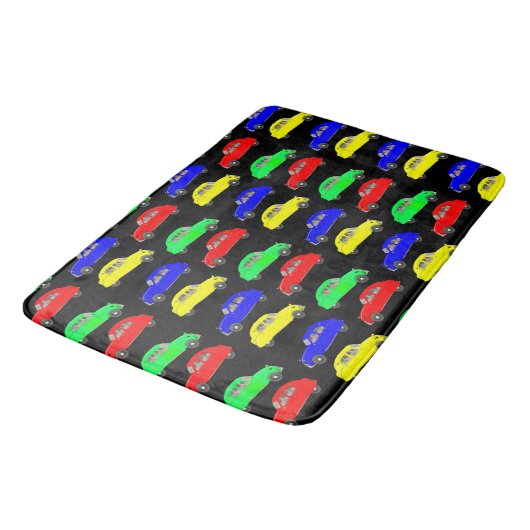 Colorful Citroen 2 CV Tiled Pattern Badmat (Gekanteld)