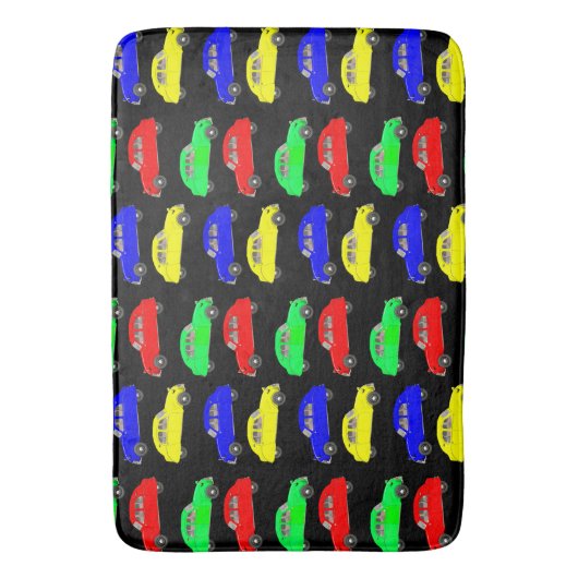 Colorful Citroen 2 CV Tiled Pattern Badmat (Voorkant Verticaal)