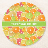 Colorful Citrus aangepaste onderzetters voor tekst (Voorkant)