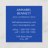 Colorful Citrus Lemon patroon professional Vierkante Visitekaartje (Achterkant)