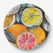 Colorful Citrus Papieren Bordje (Voorkant)
