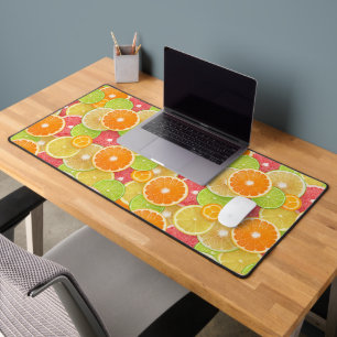 Colorful Citrus Pattern Bureaumat