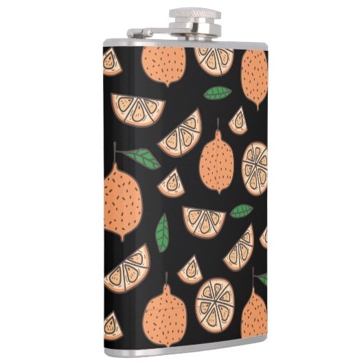 Colorful Citrus Pattern Flask Heupfles (Rechts)