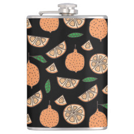Colorful Citrus Pattern Flask Heupfles